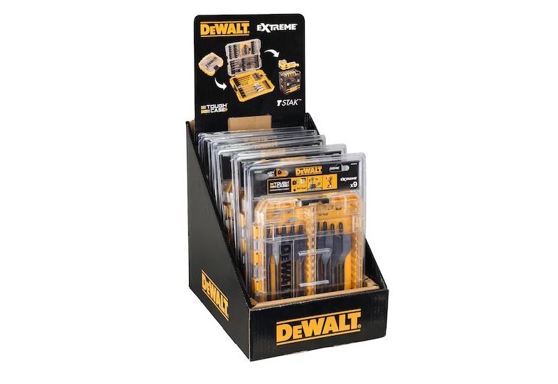 DEWALT - Moyen coffret TOUGHCASE bois Extreme 9 pièces DEWALT - Moyen coffret TOUGHCASE bois Extreme 9 pièces