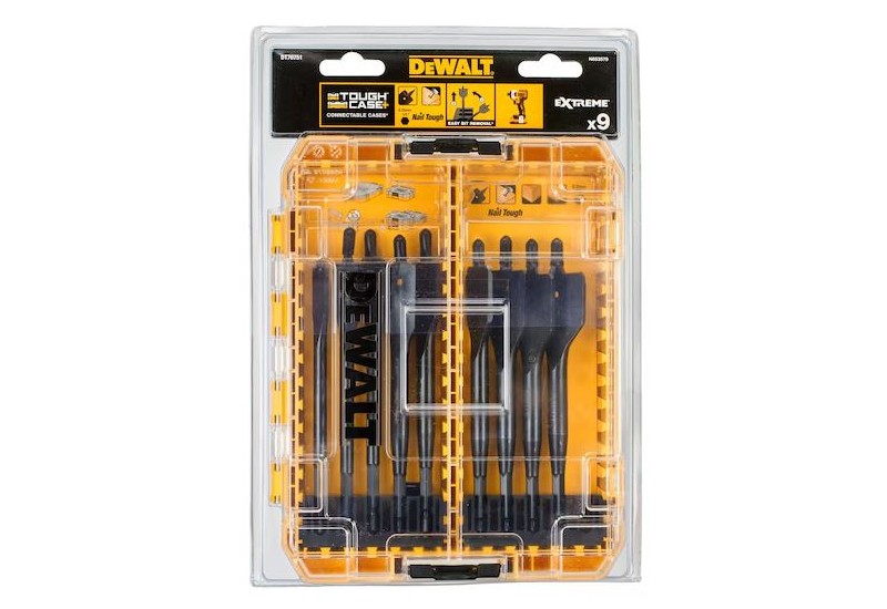 DEWALT - Moyen coffret TOUGHCASE bois Extreme 9 pièces DEWALT - Moyen coffret TOUGHCASE bois Extreme 9 pièces