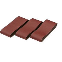 Lot de 3 bandes abrasives DeWalt DT3321 grain 60 dimensions 100x610mm pour ponceuse à bande large.