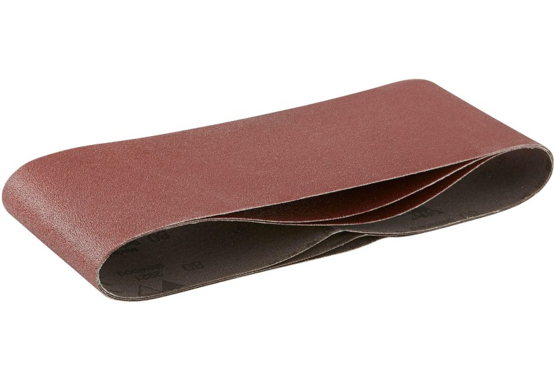 Lot de 3 bandes abrasives DeWalt DT3321 grain 60 dimensions 100x610mm pour ponceuse à bande large.