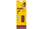 Lot de 3 bandes abrasives DeWalt DT3321 grain 60 dimensions 100x610mm pour ponceuse à bande large.
