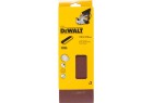 Paquet de 3 bandes abrasives DeWalt DT3323 grain 100 dimensions 100x610mm pour ponceuse à bande large.
