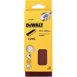 DEWALT - Abrasif pour ponceuses a bande compacte grain 220 64x356 mm