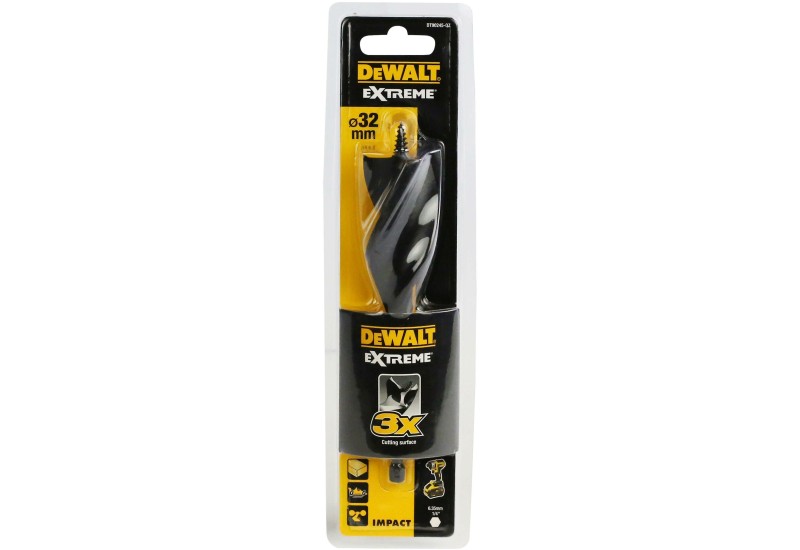 DEWALT - Mèche à bois 3 pointes Extreme 32X152 mm DEWALT - Mèche à bois 3 pointes Extreme 32X152 mm