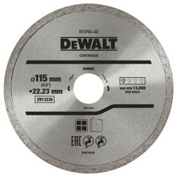 DEWALT - Disque à jante continue pour béton, brique et pierre 115x22.2 mm