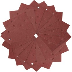 DEWALT - 1/4 feuille abrasive pour ponceuses vibrantes grain 60 - 8 perforations 115x115 mm