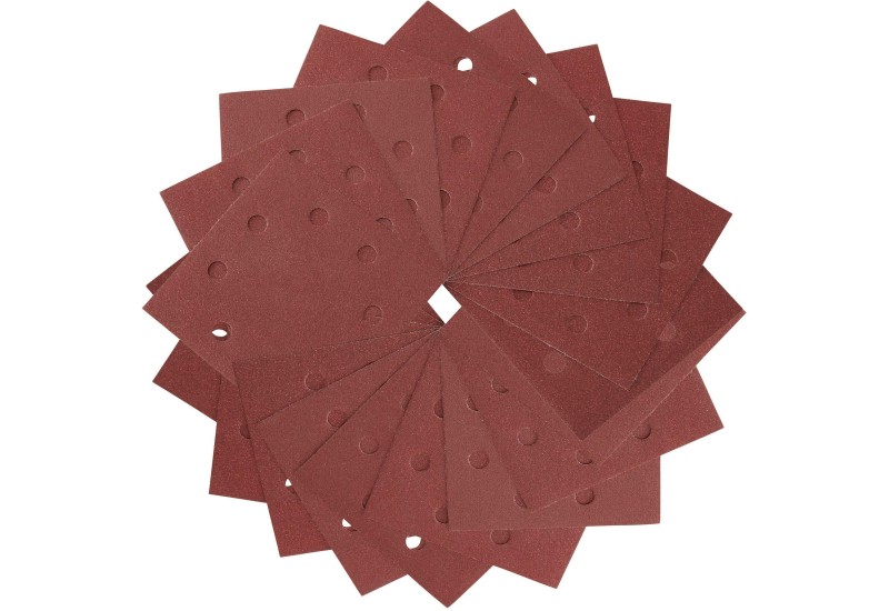 DEWALT - 1/4 feuille abrasive pour ponceuses vibrantes grain 60 - 8 perforations 115x115 mm