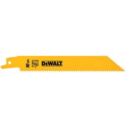 DEWALT - Lame de scie sabre BiM pour la coupe du bois avec métal 152 mm