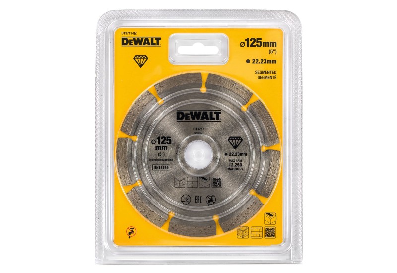DEWALT - Disque fritté segmenté pour matériaux de construction/béton 125X22.2 mm DEWALT - Disque fritté segmenté pour matériaux de construction/béton 125X22.2 mm