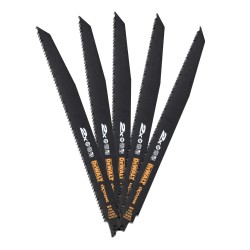 DEWALT - Lame de scie sabre BiM 2X Long Life pour la coupe du bois avec clous 305 mm