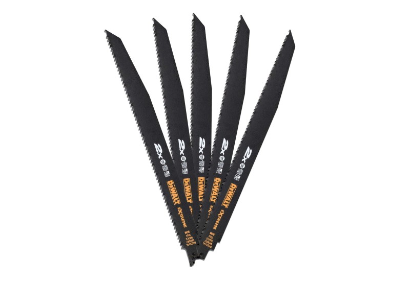 DEWALT - Lame de scie sabre BiM 2X Long Life pour la coupe du bois avec clous 305 mm
