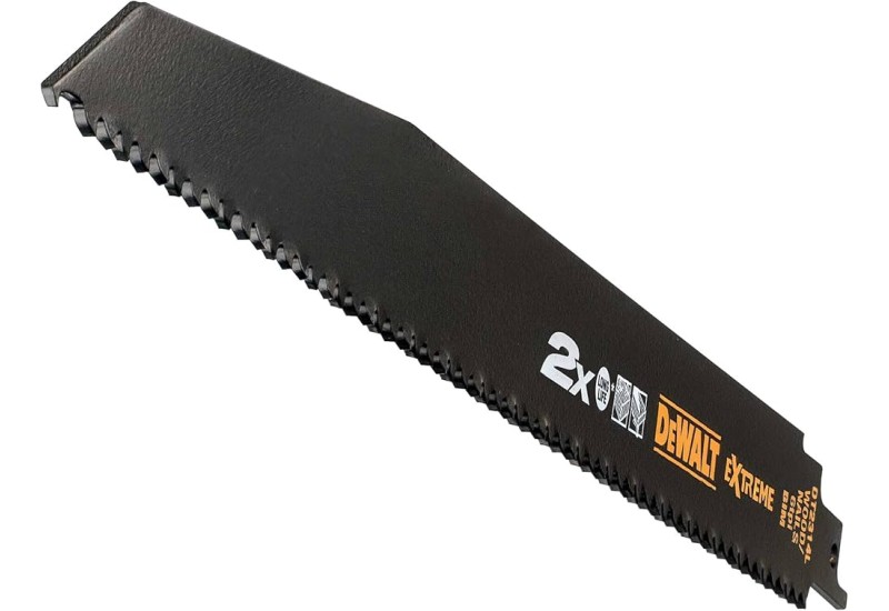 DEWALT - Lame de scie sabre BiM 2X Long Life pour la coupe du bois avec clous 305 mm DEWALT - Lame de scie sabre BiM 2X Long Life pour la coupe du bois avec clous 305 mm