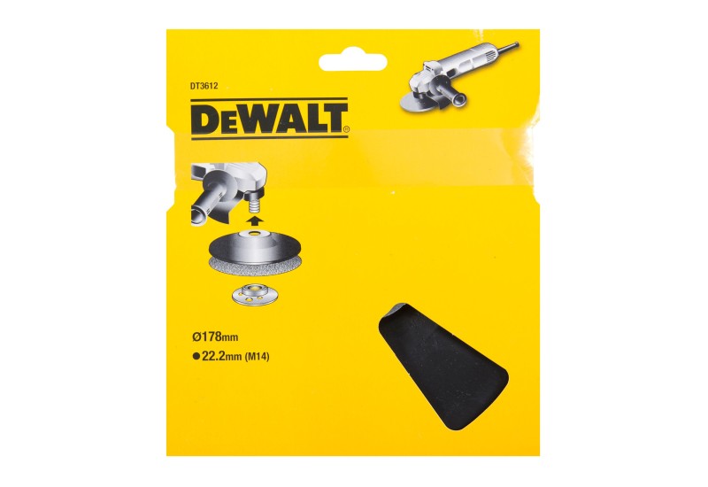 DEWALT - Plateau de ponçage pour meuleuse 178 mm M14 8500tr/min DEWALT - Plateau de ponçage pour meuleuse 178 mm M14 8500tr/min