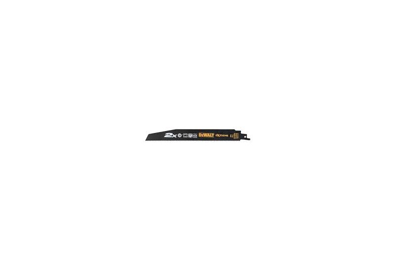 DEWALT - Lame de scie sabre BiM 2X Long Life pour la coupe du bois et métal228 mm DEWALT - Lame de scie sabre BiM 2X Long Life pour la coupe du bois et métal228 mm