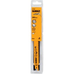 DEWALT - Lame de scie sabre HCS Progressor pour la coupe du bois 203 mm