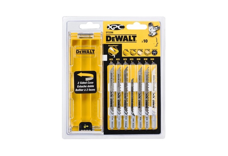 DEWALT - Coffret plastique de 10 lames XPC HCS BiM pour le bois DEWALT - Coffret plastique de 10 lames XPC HCS BiM pour le bois