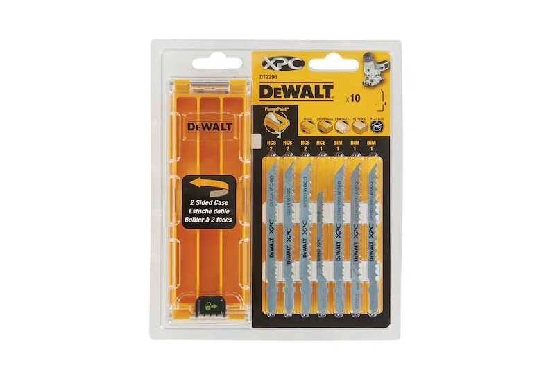 DEWALT - Coffret plastique de 10 lames XPC HCS BiM pour le bois DEWALT - Coffret plastique de 10 lames XPC HCS BiM pour le bois