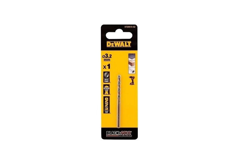 DEWALT - Foret Black&Gold HSS-G 3.2x36x65 mm DEWALT - Foret Black&Gold HSS-G 3.2x36x65 mm