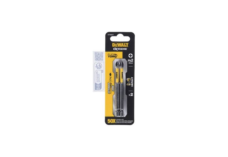 DEWALT - Embouts Flextorq 89mm PH2 DEWALT - Embouts Flextorq 89mm PH2