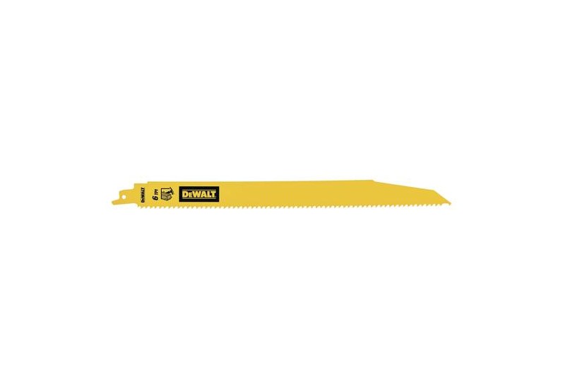 DEWALT - Lame de scie sabre démolition pour le bois 304mm / 6TPI DEWALT - Lame de scie sabre démolition pour le bois 304mm / 6TPI