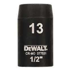 DEWALT - Douilles impact diamètre 13 mm 1/2"