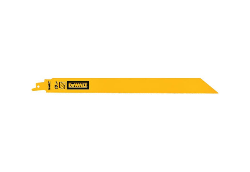 DEWALT - Lame de scie sabre BIM pour la coupe du métal épais 304mm / 18TPI