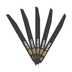 DEWALT - Lame de scie sabre BiM 2X Long Life pour la coupe du bois et métal305 mm
