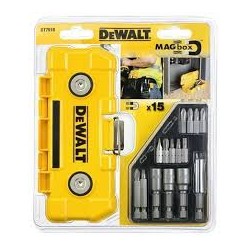 DEWALT - Coffret Mag Box magnétique avec embouts de vissage 25 mm et 50 mm