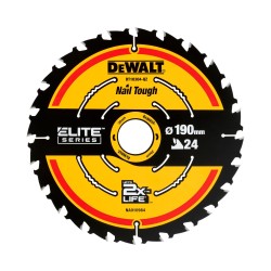 DEWALT - Lame de scie circulaire portative Extreme, 190 x 30 mm, 24 dents