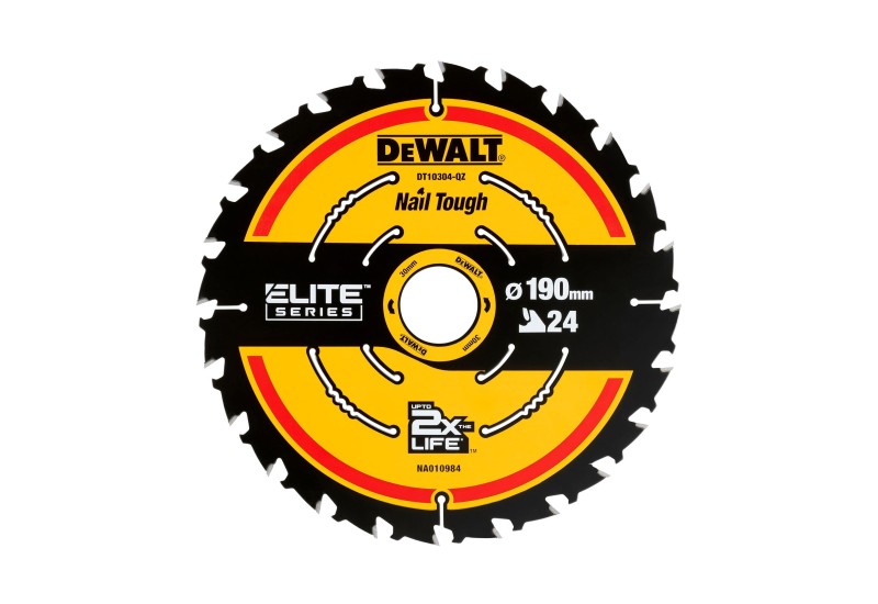 DEWALT - Lame de scie circulaire portative Extreme, 190 x 30 mm, 24 dents