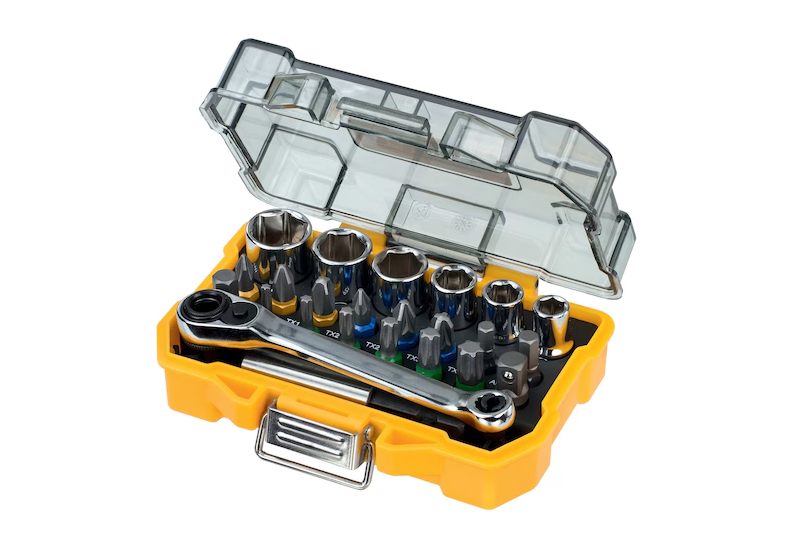 DEWALT - Coffret de 24 pièces avec douilles et embouts 25 mm DEWALT - Coffret de 24 pièces avec douilles et embouts 25 mm