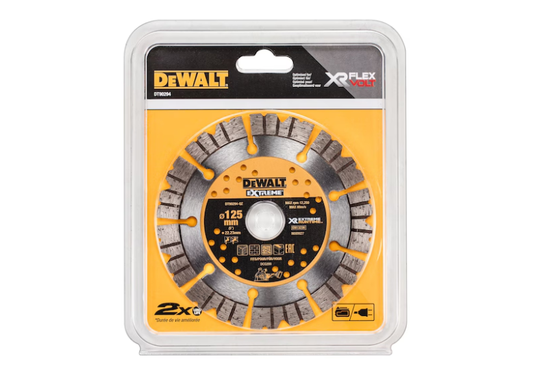 DEWALT - Disque béton Extreme Runtime pour rainureuse 125 x 22.2mm DEWALT - Disque béton Extreme Runtime pour rainureuse 125 x 22.2mm