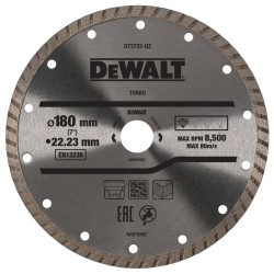 DEWALT - Disque Turbo pour matériaux de construction/béton 180X22.2 mm