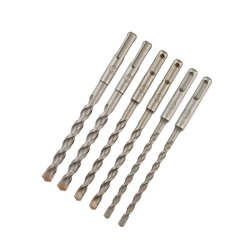 DEWALT - Pack de 6 forets SDS-Plus Ø : 6 mm (x2), 8 mm (x2); 10 mm (x2)