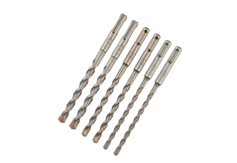 DEWALT - Pack de 6 forets SDS-Plus Ø : 6 mm (x2), 8 mm (x2); 10 mm (x2)