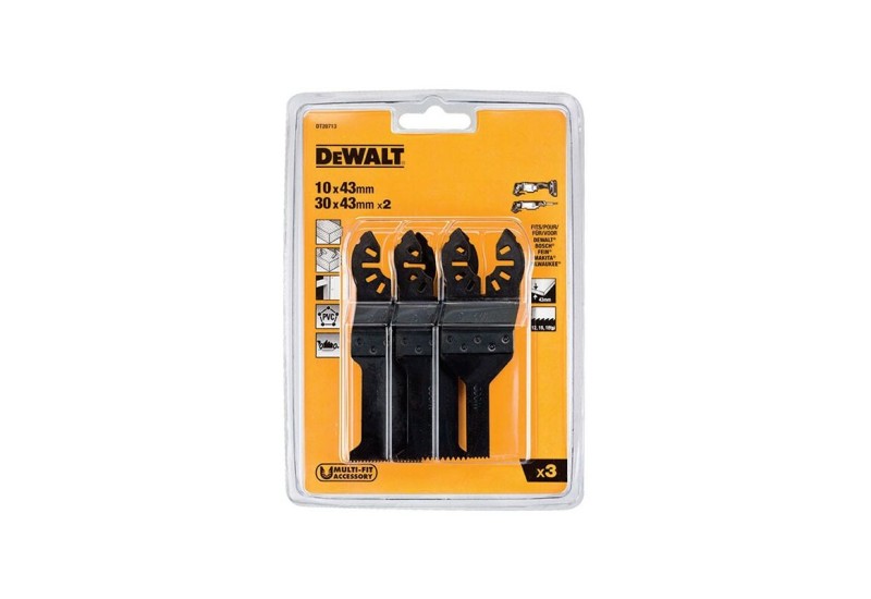 DEWALT - Blister 3 pièces DT20701/DT20704/DT20706 pour multi-cutter DEWALT - Blister 3 pièces DT20701/DT20704/DT20706 pour multi-cutter
