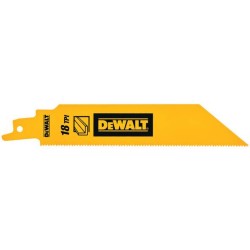 DEWALT - Lame de scie sabre HCS Progressor pour la coupe du métal 150 mm