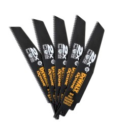 DEWALT - Lame de scie sabre BiM 2X Long Life pour la coupe du bois et métal 152 mm