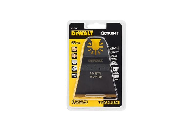 DEWALT - Lame bi-métal revêtement titane 64 mm pour multi-cutter DEWALT - Lame bi-métal revêtement titane 64 mm pour multi-cutter