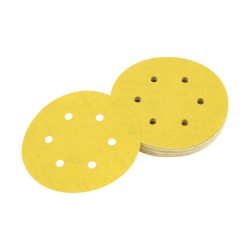 DEWALT - Disque abrasif velcro pour ponceuses excentriques grain 40 - 6 perforations ø 150mm