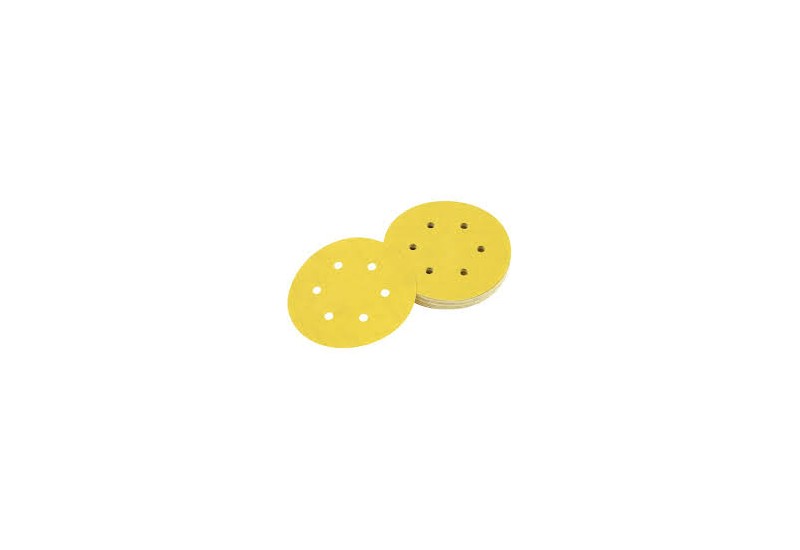 DEWALT - Disque abrasif velcro pour ponceuses excentriques grain 180 - 6 perforations ø 150 mm DEWALT - Disque abrasif velcro pour ponceuses excentriques grain 180 - 6 perforations ø 150 mm