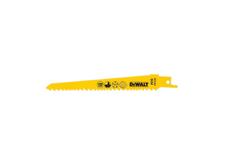 DEWALT - Lame de scie sabre BiM pour la coupe du bois 152 mm