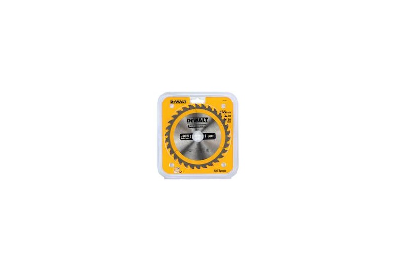 DEWALT - Lame de scie circulaire portative Construction, 165x30mm, 30 dents DEWALT - Lame de scie circulaire portative Construction, 165x30mm, 30 dents