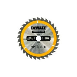 DEWALT - Lame de scie circulaire portative Construction, 160x20 mm, 30 dents