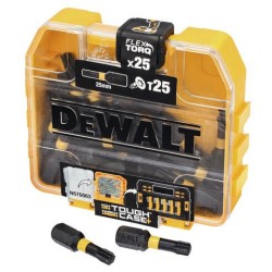 DEWALT - 25 embouts de vissage impact Torsion T25 en boite Tic Tac