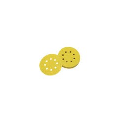 DEWALT - Disque abrasif velcro pour ponceuses excentriques grain 80 - 8 perforations ø 125 mm