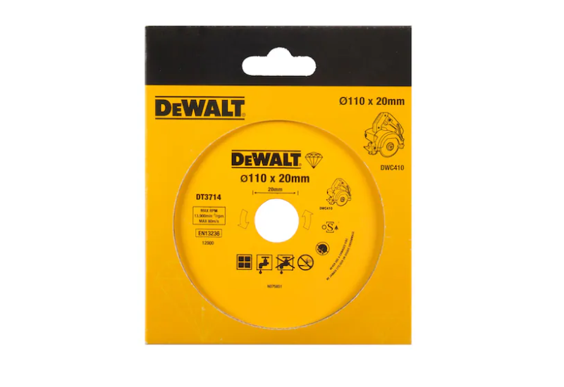 DEWALT - Disque pour scie à carrelage portative DWC410 pour applications générales à sec ou à l'eau 110x20 mm DEWALT - Disque pour scie à carrelage portative DWC410 pour applications générales à sec ou à l'eau 110x20 mm
