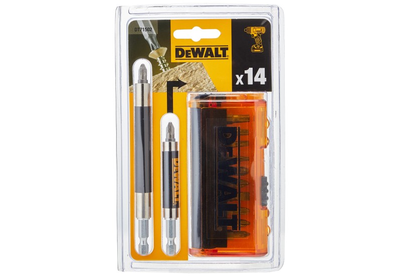 DEWALT - Coffret de 14 pièces avec embouts de vissage 25 mm DEWALT - Coffret de 14 pièces avec embouts de vissage 25 mm