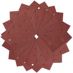 DEWALT - 1/4 feuille abrasive pour ponceuses vibrantes grain 120 - 8 perforations 115x115 mm
