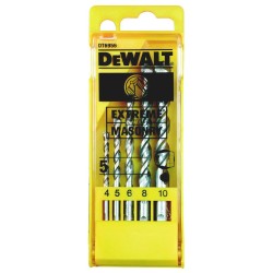 DEWALT - Coffret de 5 forets béton Extreme diam : 4, 5, 6, 8, 10 mm